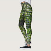 Leggings Motif de la peau du crocodile Reptilien (Gauche)