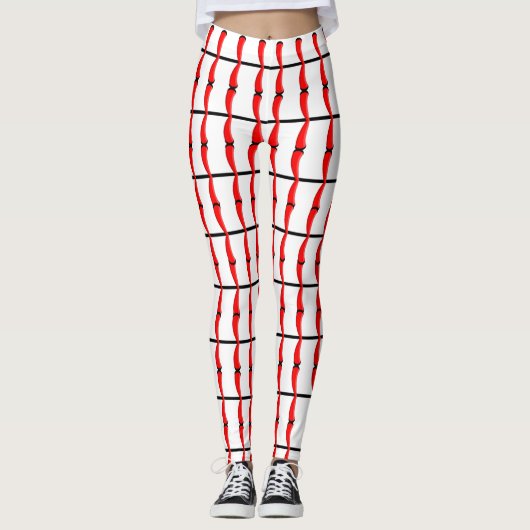 Leggings Motif de la série de baseball (Devant)