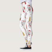Leggings Motif de la souris de Noël (Gauche)