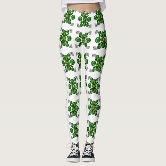 Leggings Motif de la tortue verte (Devant)