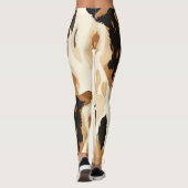 Leggings Motif de la vache blanche (Dos)