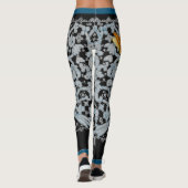 LEGGINGS MOTIF DE LACE ANTIQUE AVEC DES PAPILLONS (Dos)