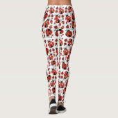 Leggings Motif De Ladybugs, Mignons Ladybugs, Red Ladybugs (Dos)