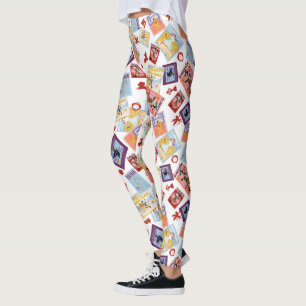 Leggings Motif de lancer avec impression de personnage du M