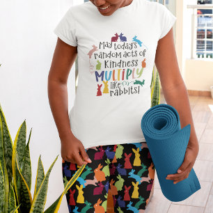 Leggings Motif de lapin correspondant noir