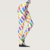 Leggings Motif de l'aquarelle arc-en-ciel (Droite)