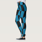 Leggings Motif de l'arlequin noir bleu socialite (Gauche)