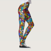 Leggings Motif de l'autocollant lumineux (Droite)
