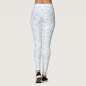 Leggings Motif de l'Élégant Hibiscus blanc| (Dos)