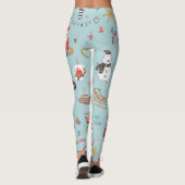 Leggings Motif de l'enlèvement de Noël du sapin des neiges (Dos)