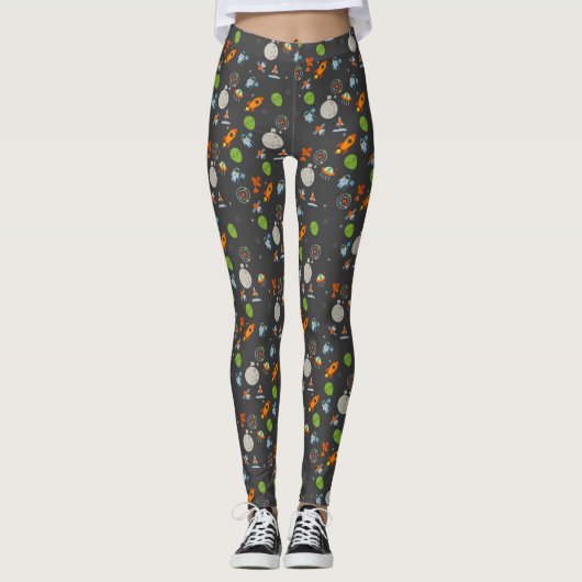 Leggings Motif de l'espace (Devant)