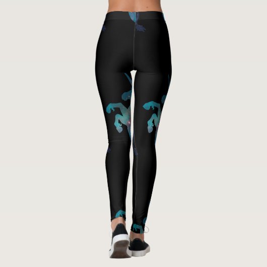 Leggings Motif de l'espace de licorne (Dos)
