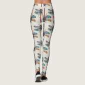 Leggings Motif de libellule coloré (Dos)