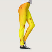 Leggings Motif de libellule jaune doré, (Droite)