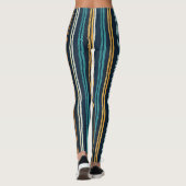 Leggings Motif de lignes verticales abstraites (Dos)