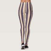 Leggings Motif de lignes violettes et roses rousses (Dos)