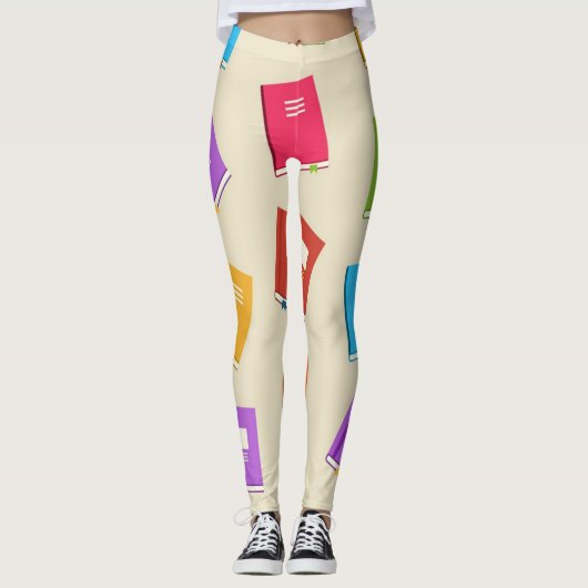 Leggings Motif de livre (Devant)