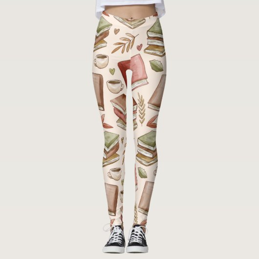 Leggings Motif de livre (Devant)