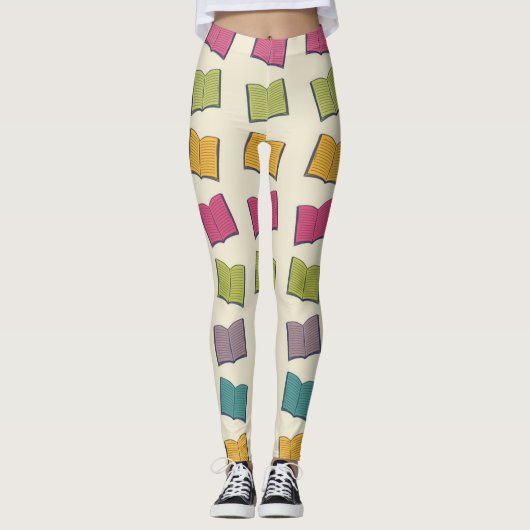 Leggings Motif de livre (Devant)