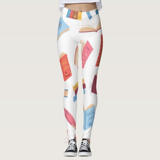 Leggings Motif de livre (Devant)