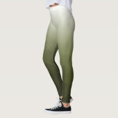 Leggings Motif de maillage de géométrie blanche verte de l' (Gauche)