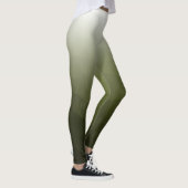 Leggings Motif de maillage de géométrie blanche verte de l' (Droite)
