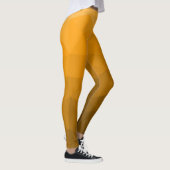 Leggings Motif de maillage géométrique dégradé orange (Droite)