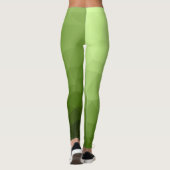 Leggings Motif de maillage géométrique dégradé vert (Dos)