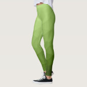 Leggings Motif de maillage géométrique dégradé vert (Gauche)