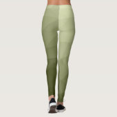 Leggings Motif de maillage géométrique dégradé vert clair d (Dos)