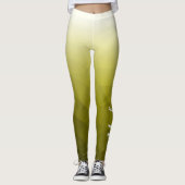 Leggings Motif de maillage géométrique Gradient Jaune Votre (Devant)