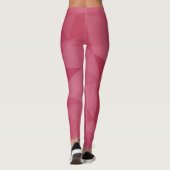 Leggings motif de maillage géométrique rose rose (Dos)