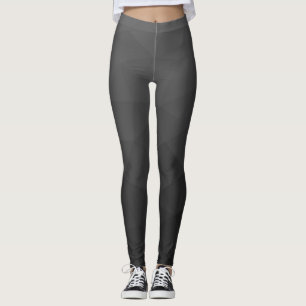 Leggings Motif de maille géométrique à dégradé gris foncé