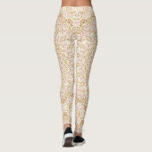 Leggings Motif de mandala abstrait rose doré (Dos)