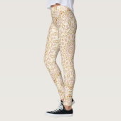 Leggings Motif de mandala abstrait rose doré (Gauche)
