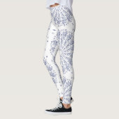 Leggings Motif de mandala bleu (Gauche)