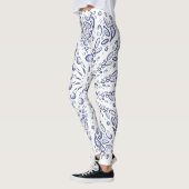 Leggings Motif de mandala bleu (Gauche)