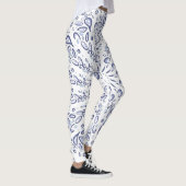 Leggings Motif de mandala bleu (Droite)