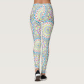 Leggings Motif de mandala multicolore coloré (Dos)