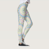 Leggings Motif de mandala multicolore coloré (Droite)