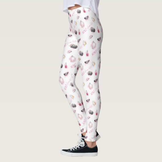Leggings Motif de maquillage pour filles Gossip (Gauche)