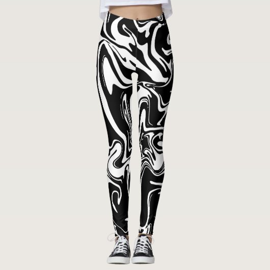 Leggings Motif de marbre (Devant)