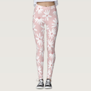 Leggings Motif de marguerites d'été rétro Petit #4 #motif