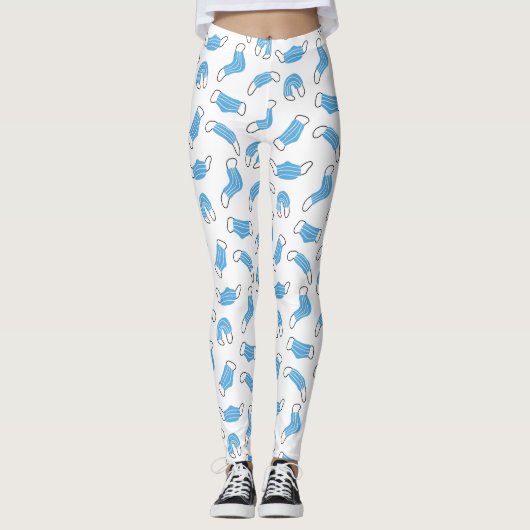 Leggings motif de masque Médicale (Devant)