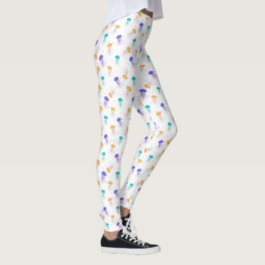 Leggings Motif de méduse multicolore (Droite)