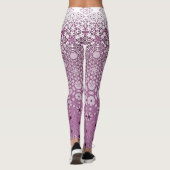 Leggings Motif de métamorphose florale (Dos)
