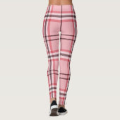 Leggings Motif de mode rose et gris chic (Dos)