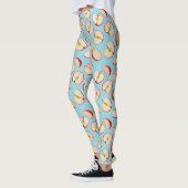 Leggings Motif de moitiés de pommes rouges (Gauche)