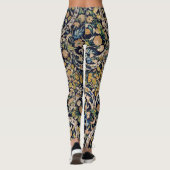 Leggings Motif de moquette fleurie décorative (Dos)