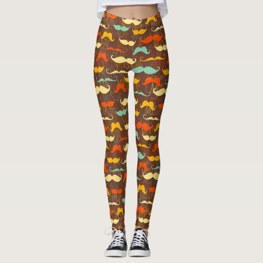 Leggings Motif de moustache (Devant)